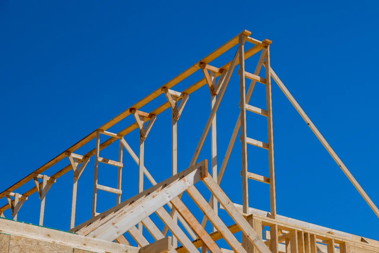 Roof rafter framing Connecticut new construction