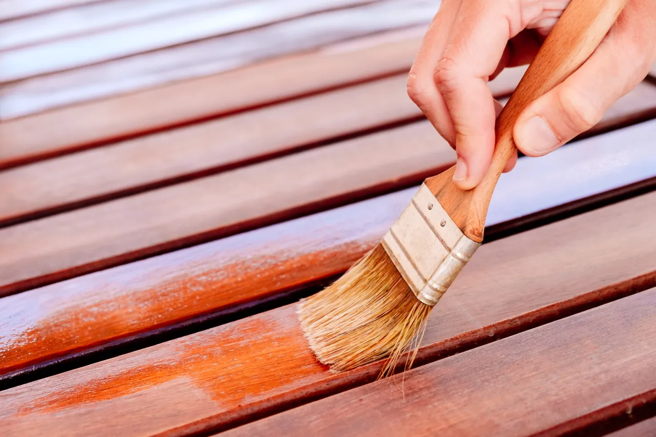 Deck staining Connecticut home