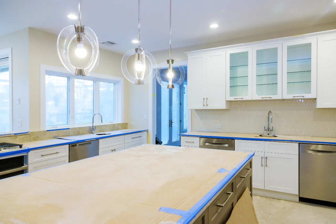 Kitchen interior painting before and after Connecticut